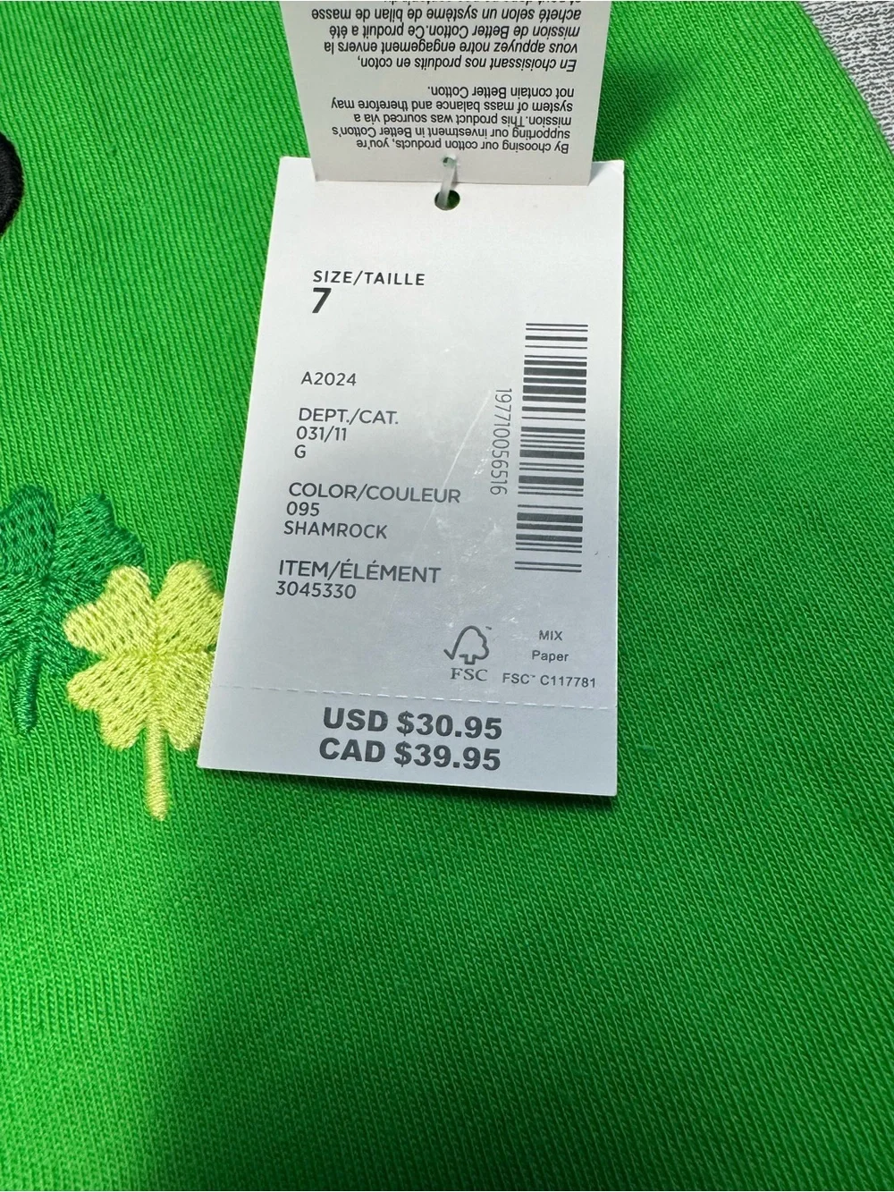 NWT New Gymboree Boys Embroidered Shamrock Top Little Leprechaun Size 7